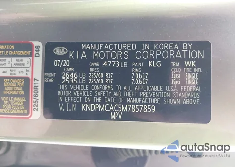 2021 Kia Sportage Lx from USA, damaged, VIN KNDPMCAC5M7857859